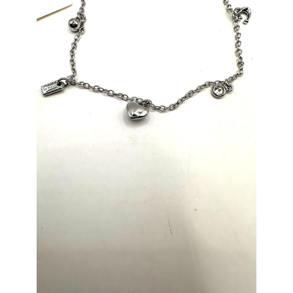 Coach Silver Plated Charm Bracelet NWT $125 Designer Summer Jewelry - Picture 9 of 13